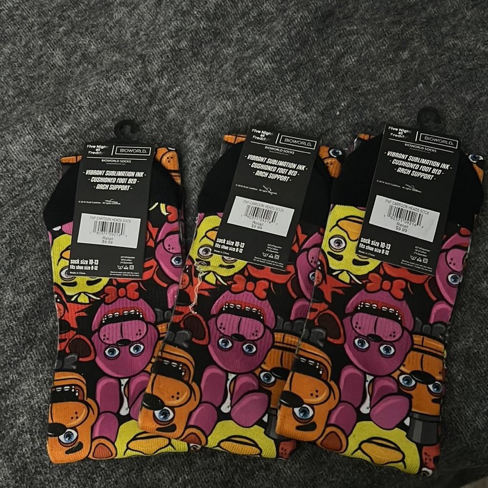 five nights at freddy’s long socks